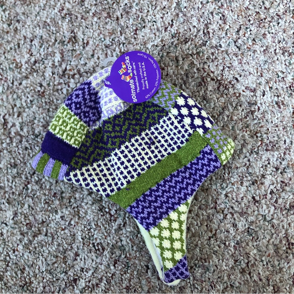 Solmate caterpillar baby aviator hat 6-12 months NWT